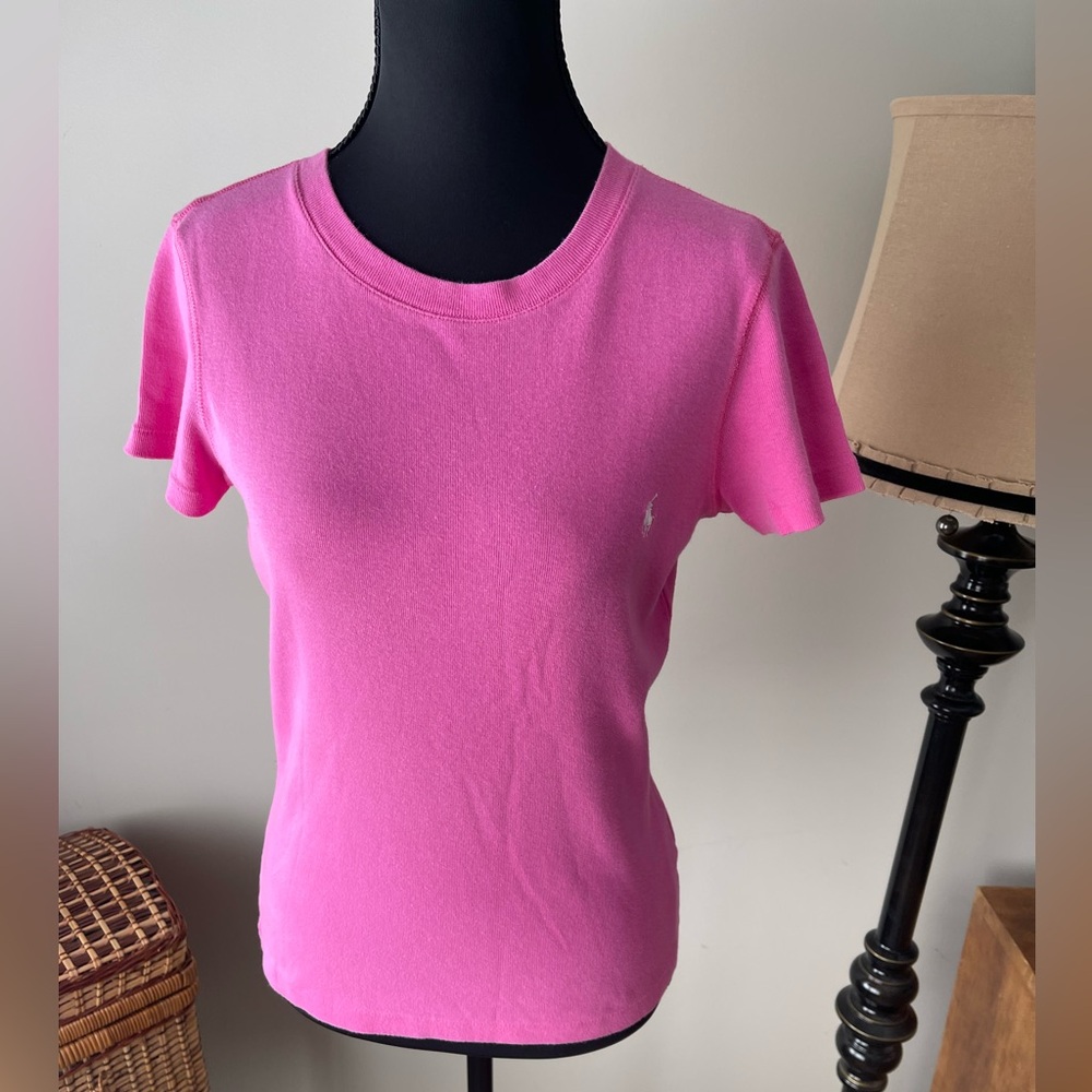 Ralph Lauren Sport Pink Short Sleeve Tee Shirt Classic Fit Medium